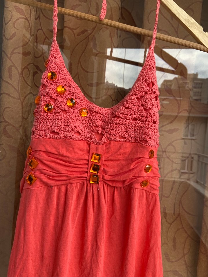 Vintage işlemeli bluz - Görsel 4