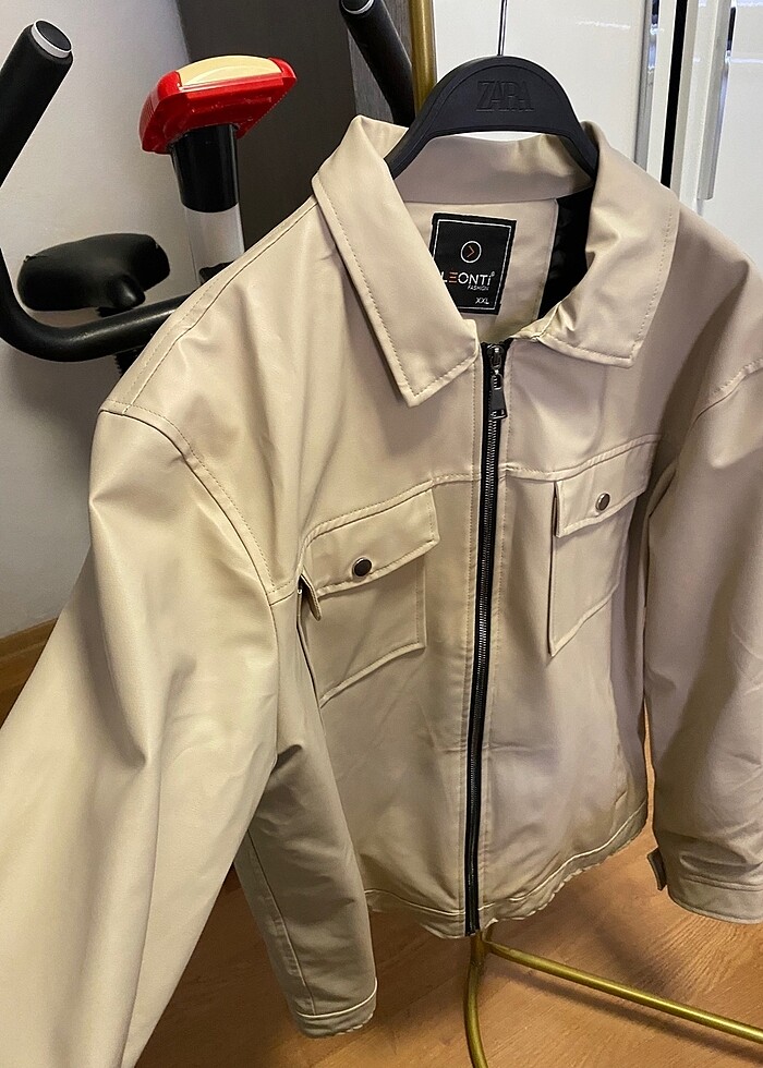 Erkek Suni Deri Ceket - Görsel 2