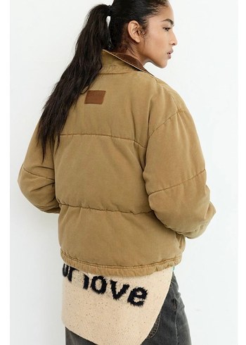 Pull & Bear Kadın Kahverengi Midi Ceket - Görsel 3