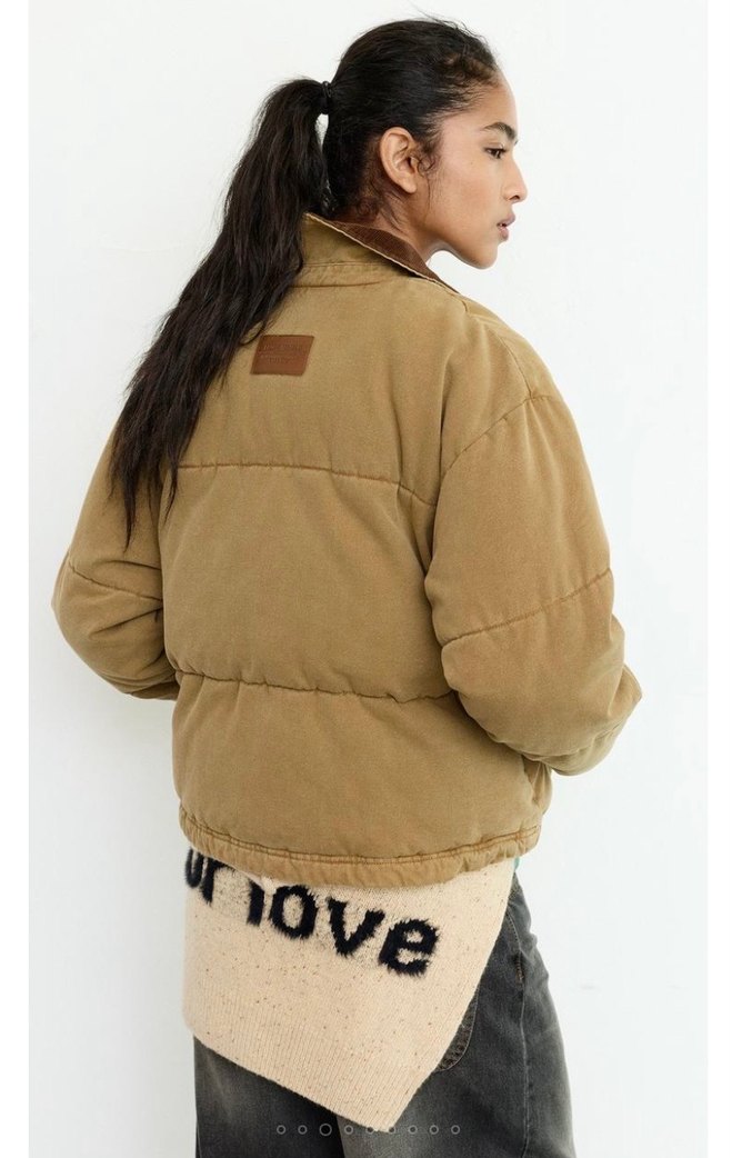 Pull & Bear Kadın Kahverengi Midi Ceket - Görsel 3