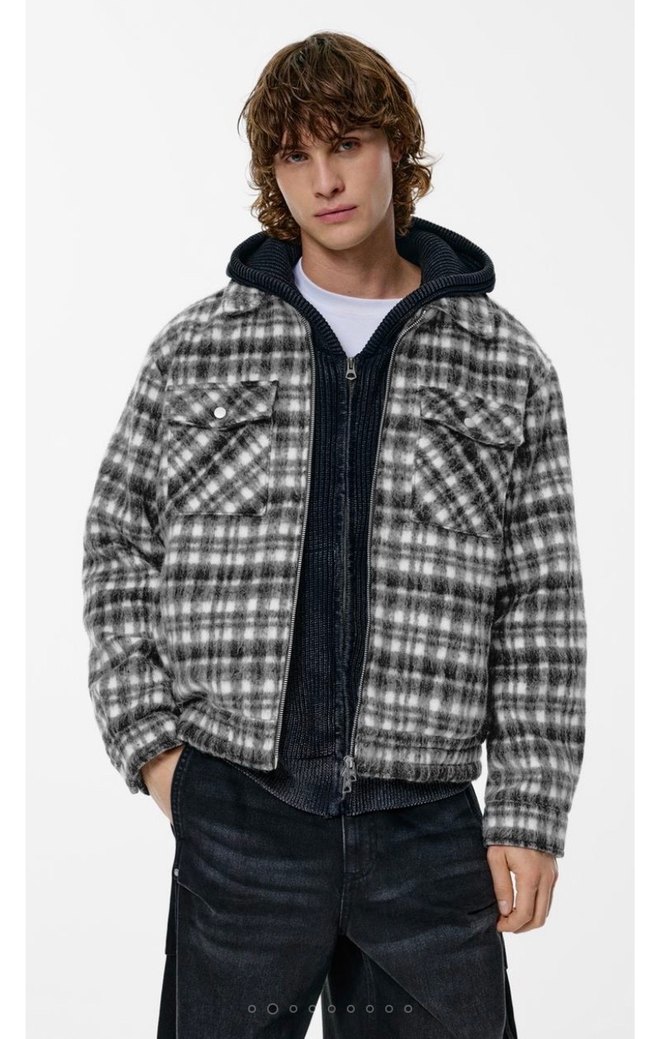 Pull&Bear Kareli Yumuşak Ceket - Görsel 2