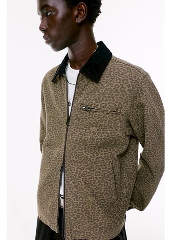 Pull&Bear Kadife Yakalı Ceket - Görsel 5