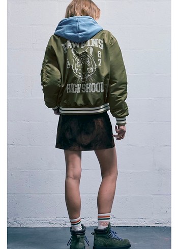 Pull&Bear Stranger Things Bomber Ceket - Görsel 4