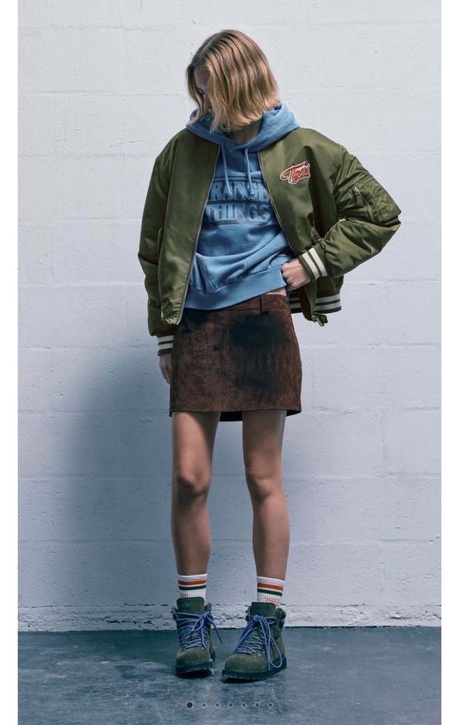 Pull&Bear Stranger Things Bomber Ceket - Görsel 5