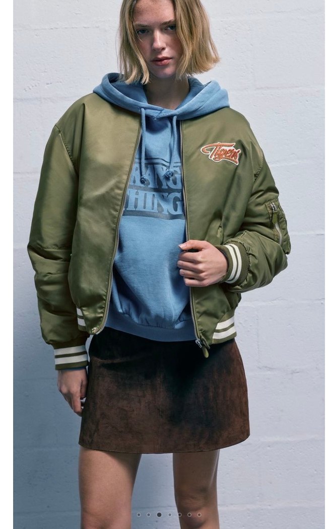 Pull&Bear Stranger Things Bomber Ceket - Görsel 3