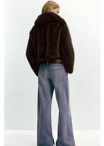 Pull&Bear Fermuarlı Suni Kürk - Görsel 4