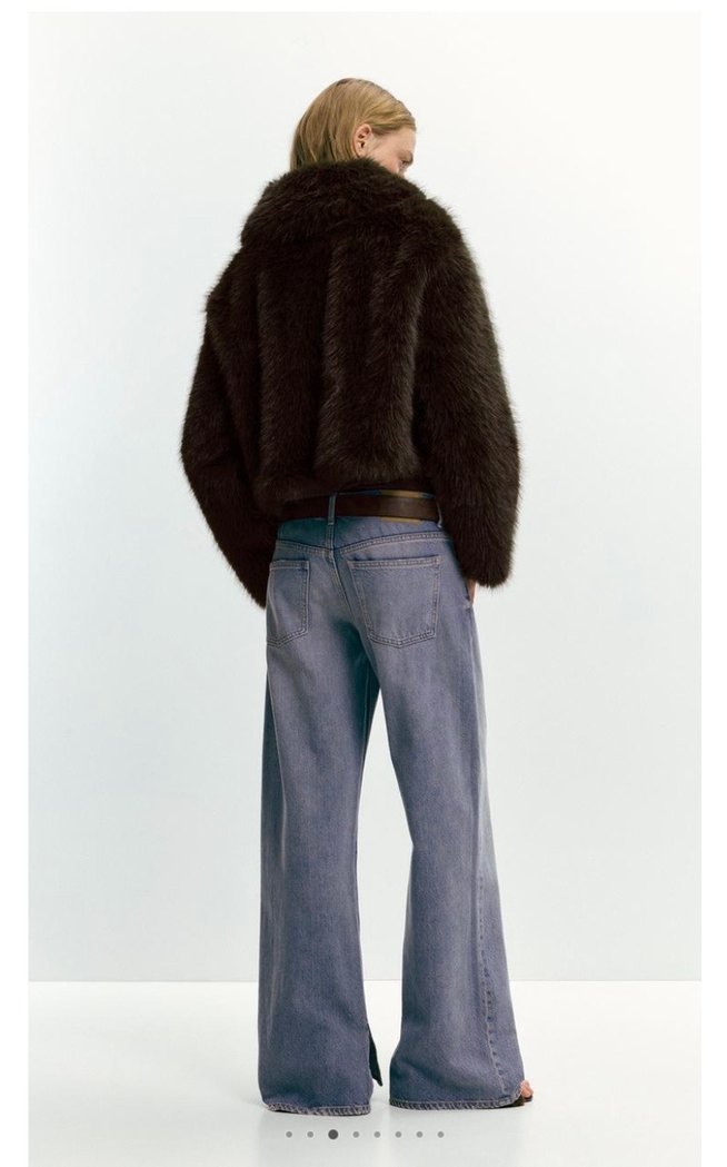 Pull&Bear Fermuarlı Suni Kürk - Görsel 4