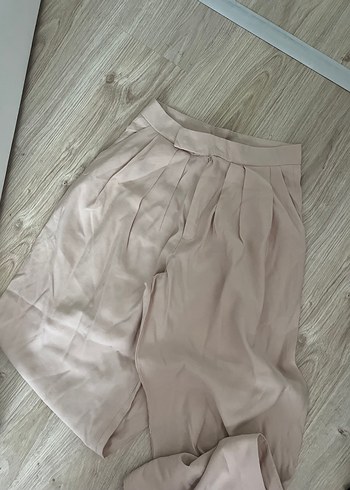 Zara Bej Pilili Kadın Pantolon