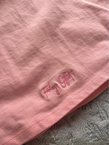 s Beden pembe Renk Friday Offset Crop Tshirt