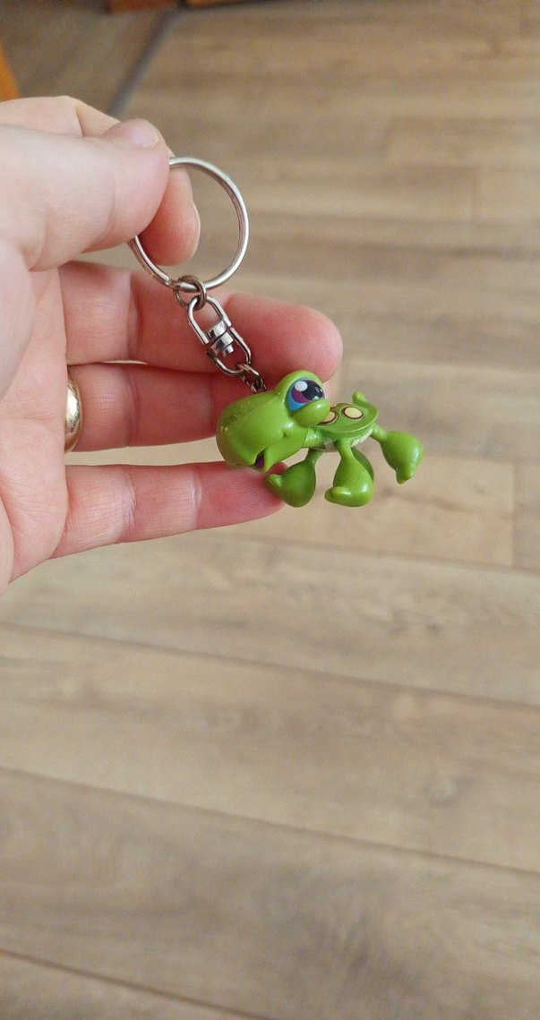 Renkli Yeşil Dinozor Anahtarlık Figürü - Görsel 2