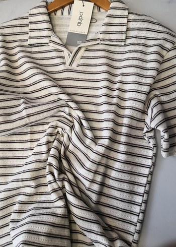 Zara Apaş yaka çizgili Slim fit yakalı tsihrt