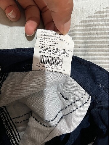 6 Yaş Beden lacivert Renk Erkek çocuk pantolon