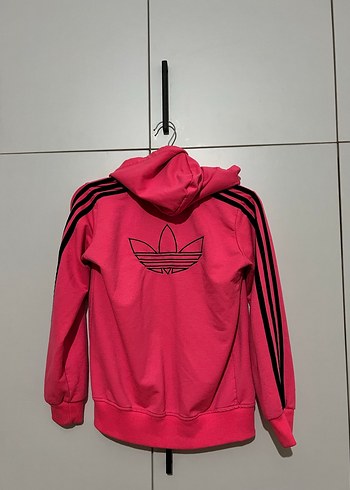 Kız Çocuk Pembe Fermuarlı Sweatshirt - Görsel 2
