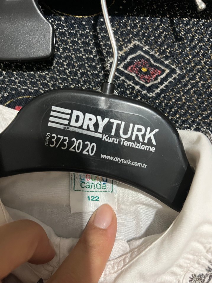 Nakışlı Düğmeli kız çocuk gömlek - Görsel 3