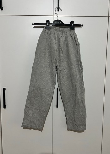 Gri çocuk Rahat Kesim Eşofman Altı - Görsel 2