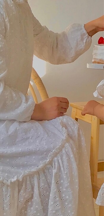 Mevra beyaz elbise - Görsel 2