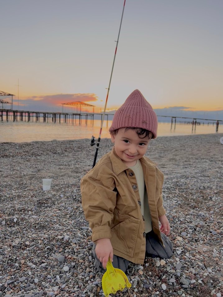 Düğmeli Kahverengi  Erkek Çocuk Ceketi - Görsel 4