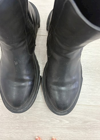 Kadın Siyah Deri bot nine west yeni gibi - Görsel 3