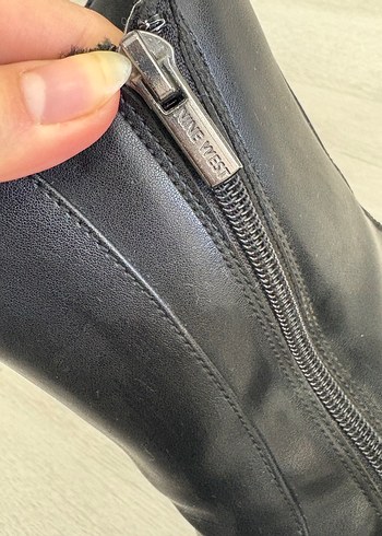 Kadın Siyah Deri bot nine west yeni gibi - Görsel 5