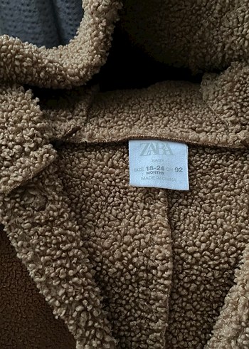 Zara Kahverengi Kürklü Erkek Çocuk Kaban - Görsel 2