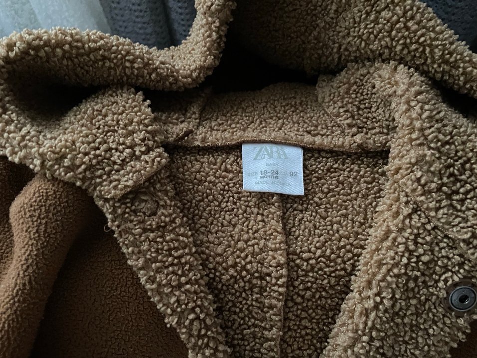 Zara Kahverengi Kürklü Erkek Çocuk Kaban - Görsel 2