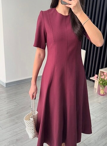 Diğer Bordo elbise