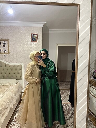 m Beden yeşil Renk Manuka elbise