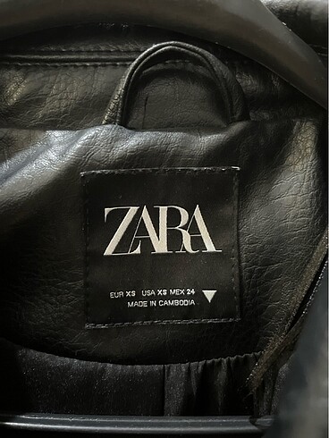 xs Beden zara deri ceket