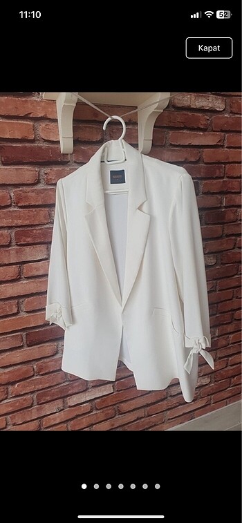 Gusto xl ceket ekru