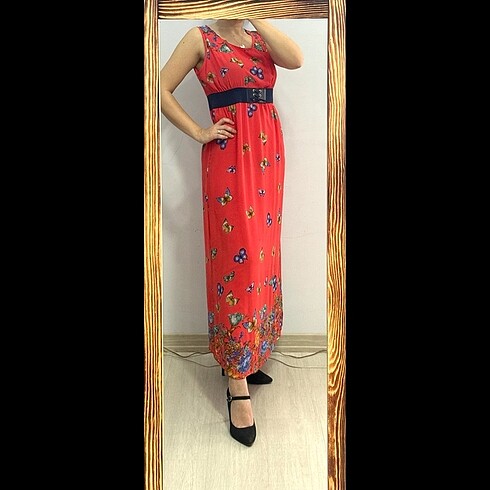 Batik uzun elbise