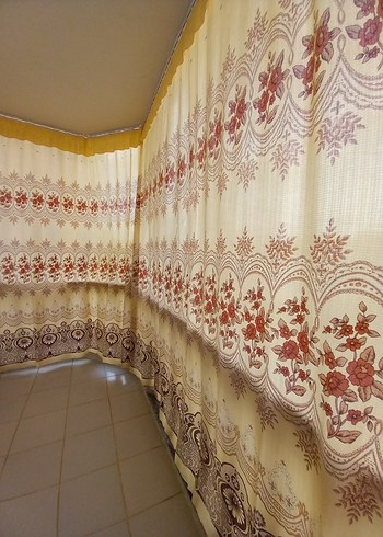 Bej Nakışlı Perde - Görsel 4