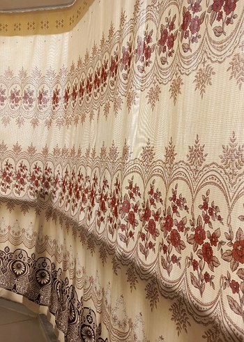 Bej Nakışlı Perde - Görsel 18