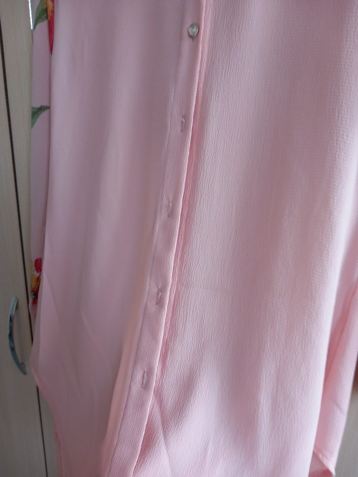 Pembe Bohem Uzun Kollu Gömlek - Görsel 3