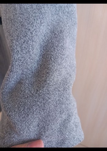 Kadın Gri Uzun Düğmeli Kaban - Görsel 2