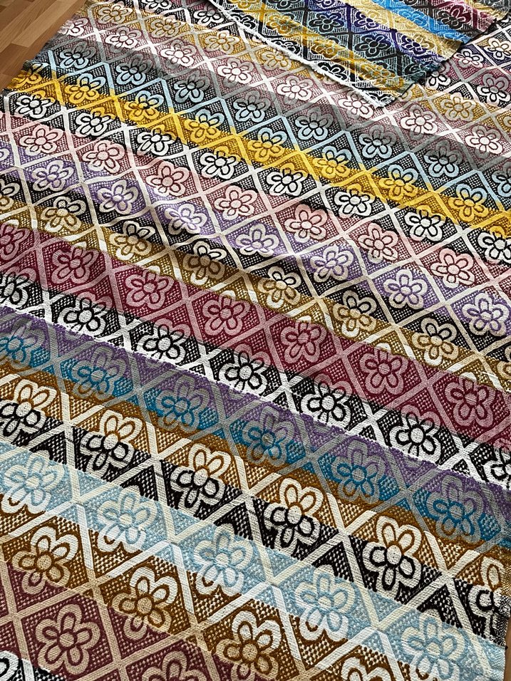 Çok Renkli Batik Desenli Halı - Görsel 5