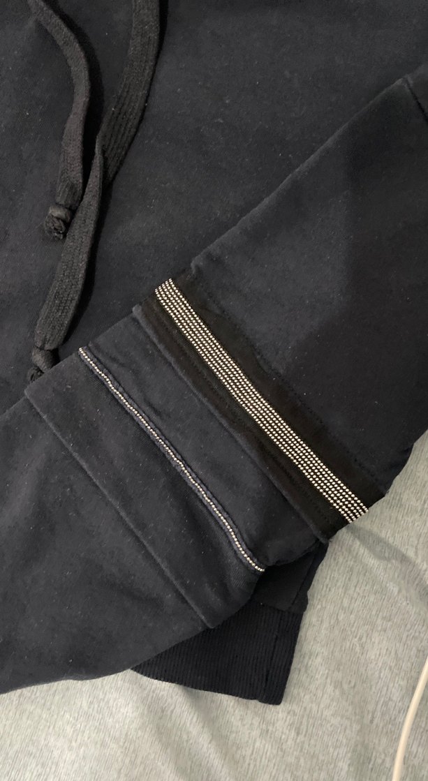 Lacivert Kapüşonlu Fermuarlı Kadın Sweatshirt - Görsel 2