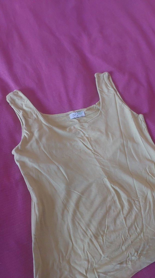 Yesil Penye Kadın Atlet - Görsel 2