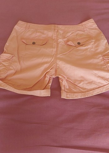 Pudra rengi Kadın Mini Rahat Şort - Görsel 4