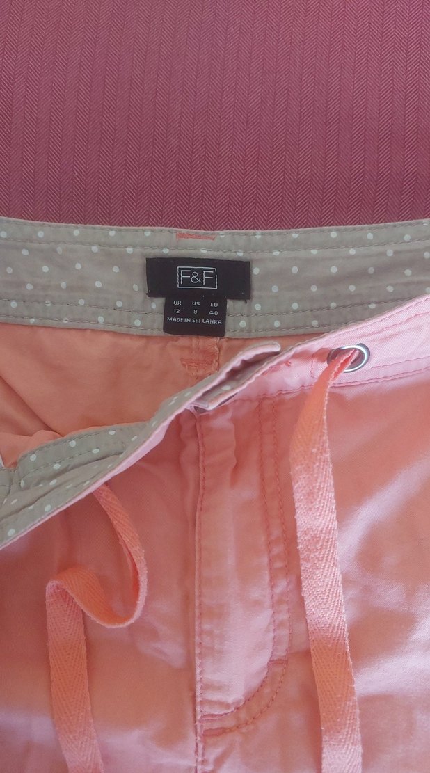 Pudra rengi Kadın Mini Rahat Şort - Görsel 2