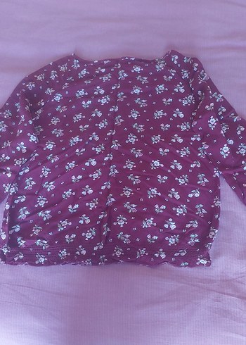 Bordo Uzun Kollu Bluz - Görsel 3