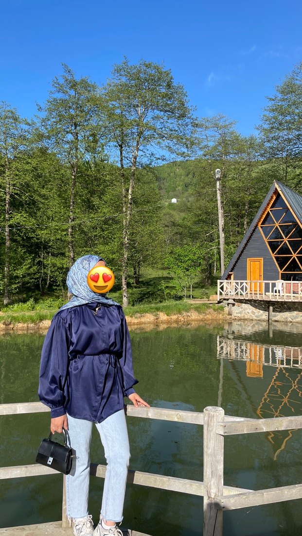 Kadın Mavi Denim Normal Kesim Midi Jean - Görsel 5