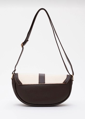 Kahveregi Deri Tokalı Kadın Çanta - Görsel 3