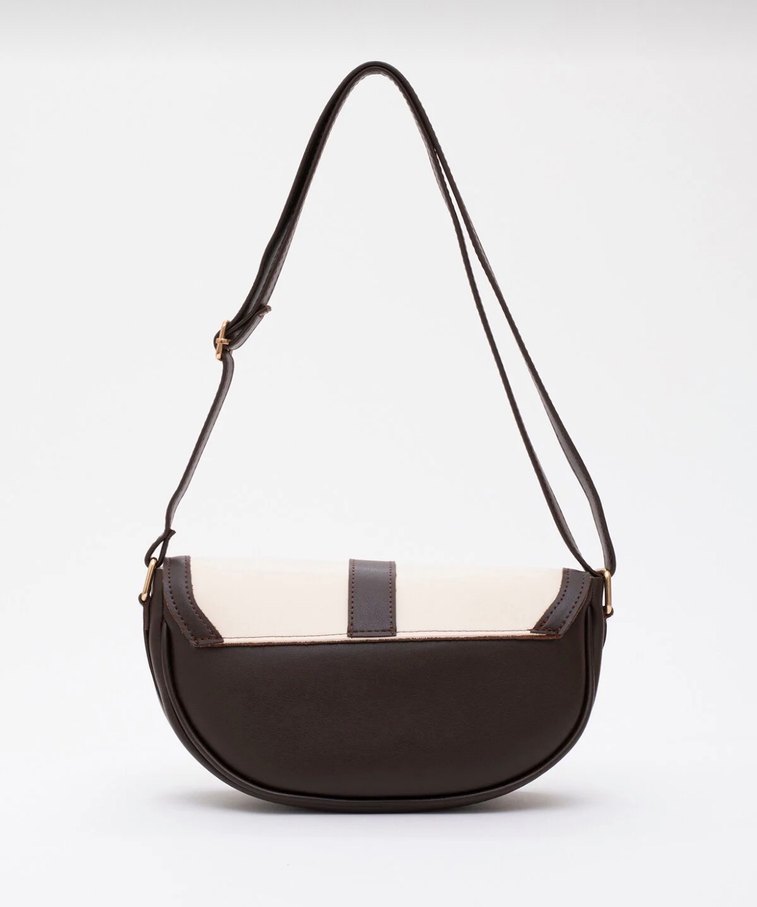 Kahveregi Deri Tokalı Kadın Çanta - Görsel 3