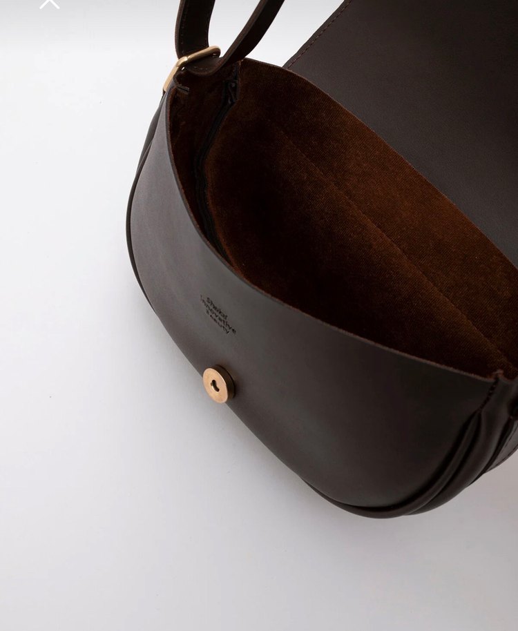 Kahveregi Deri Tokalı Kadın Çanta - Görsel 4