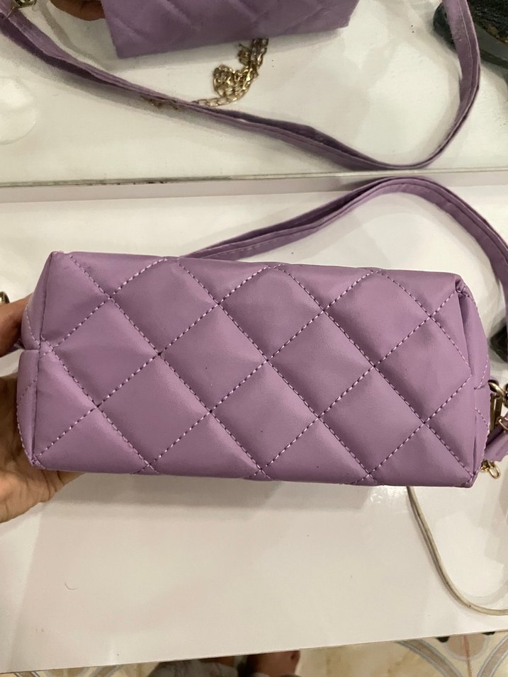 Lila omuz çantası - Görsel 3