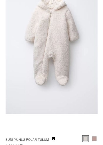 Zara marka Orjinal yeni sezon polar tulum
