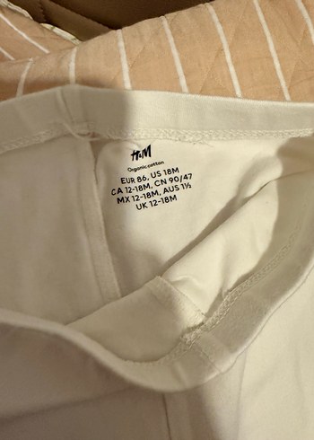 Kız Çocuk Beyaz Pamuklu Tayt H&M - Görsel 3