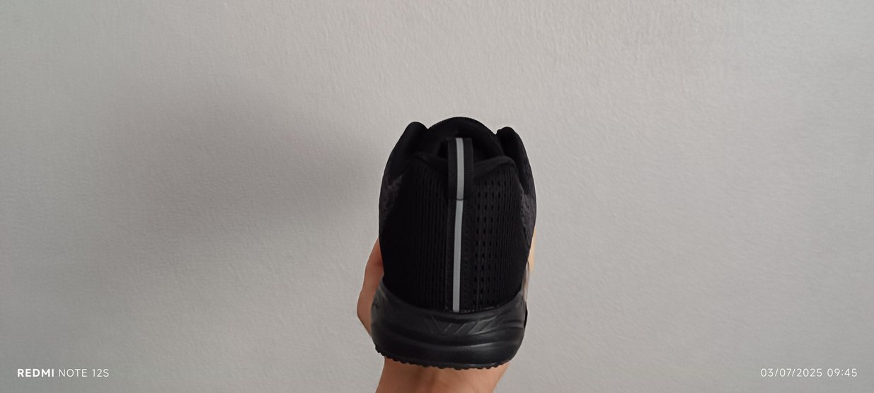 Erkek Siyah Gri Spor Ayakkabı Bağcığı - Görsel 4