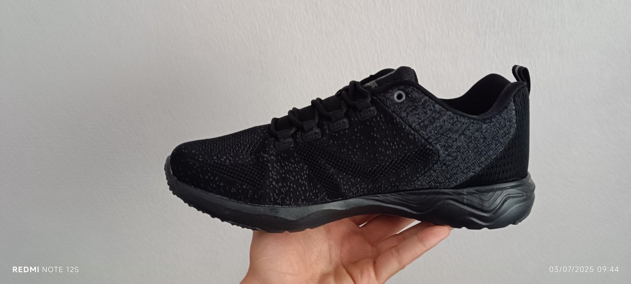 Erkek Siyah Gri Spor Ayakkabı Bağcığı - Görsel 3