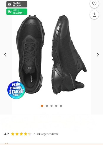 Salomon Siyah Bağcıklı Erkek Outdoor Ayakkabı - Görsel 15